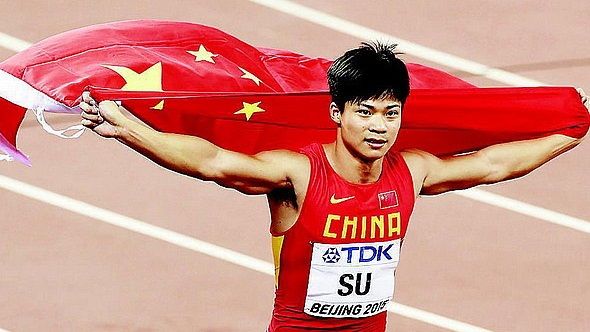 Watch Chinese sprinter Su Bingtian at the Shanghai Diamond League athletics