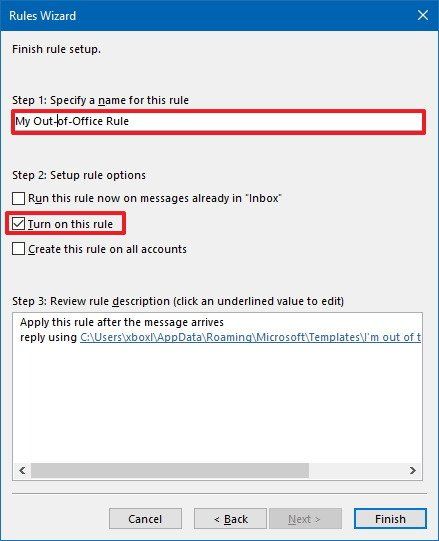 Set up Outlook out-of-office messages for non-supported email accounts ...