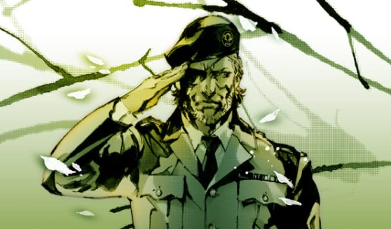 Big Boss saluting.