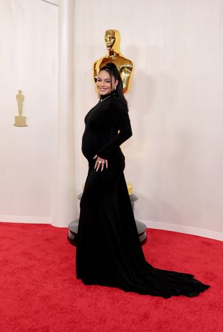Vanessa Hudgens attends the 96th Annual Academy Awards on March 10, 2024 in Hollywood, California.