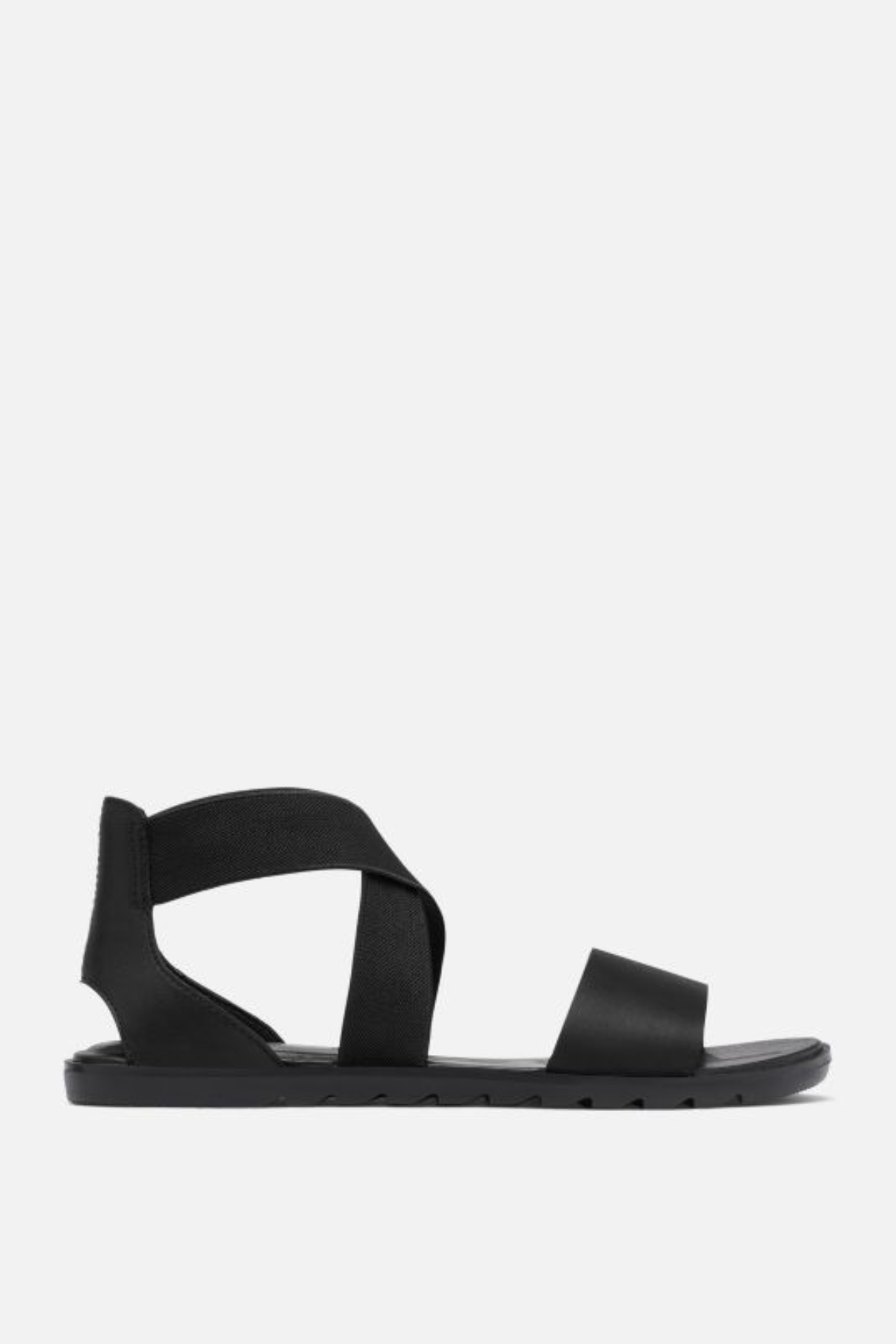black sandals