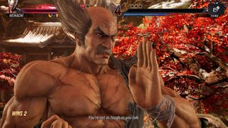 [EMBARGOED] A screenshot of Tekken 8 Heihachi in the Genmaui Temple in daylight