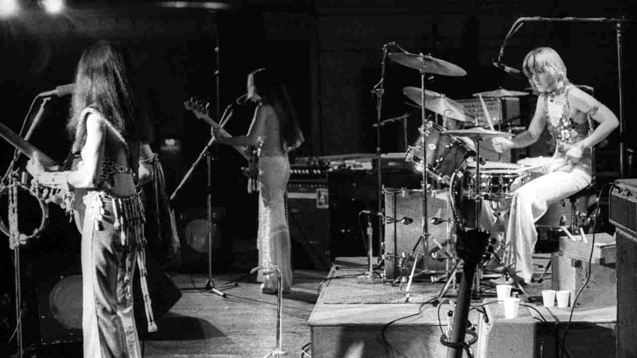 Fanny performing onstage in 1972