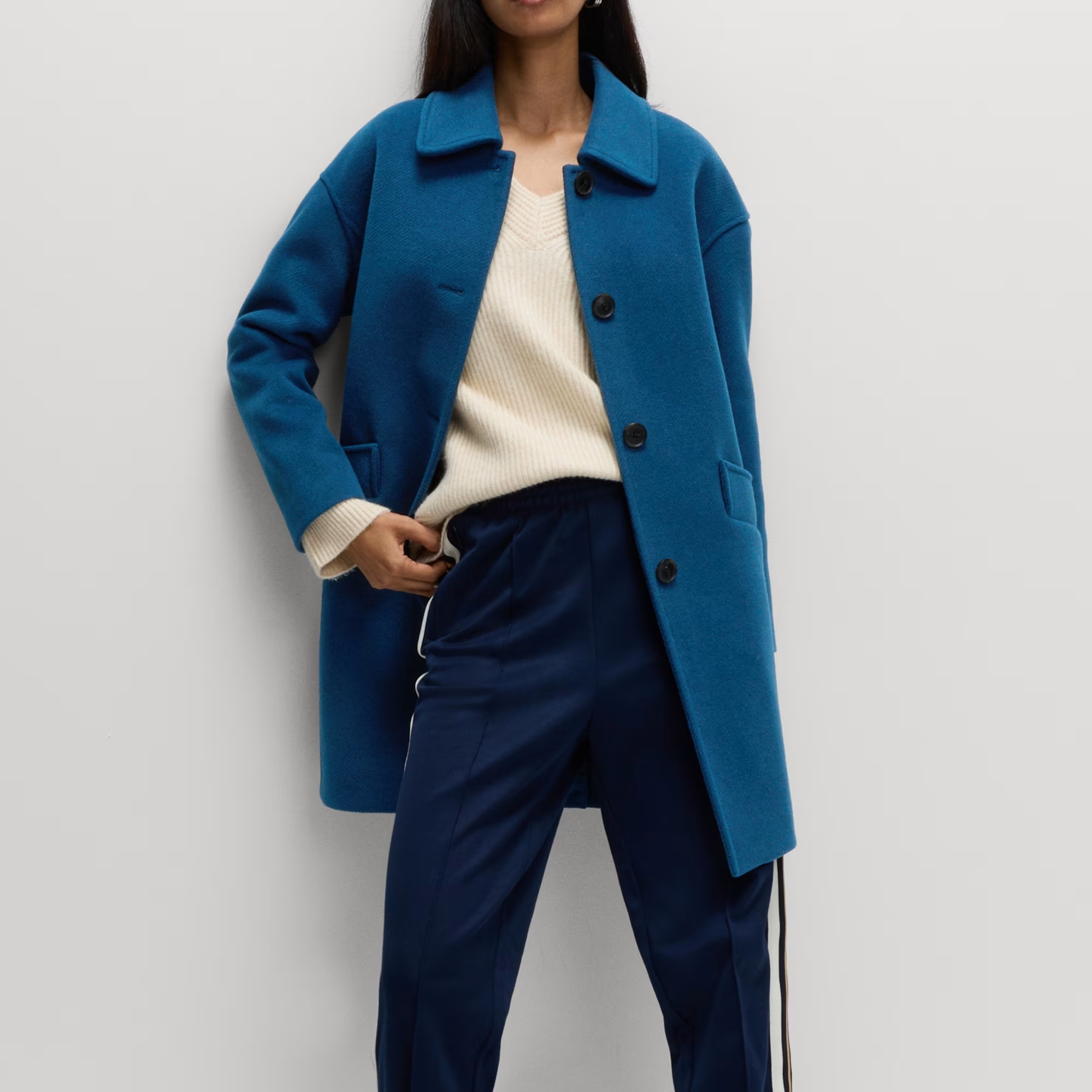 M&amp;amp;S, Twill Single Breasted Collared Coat