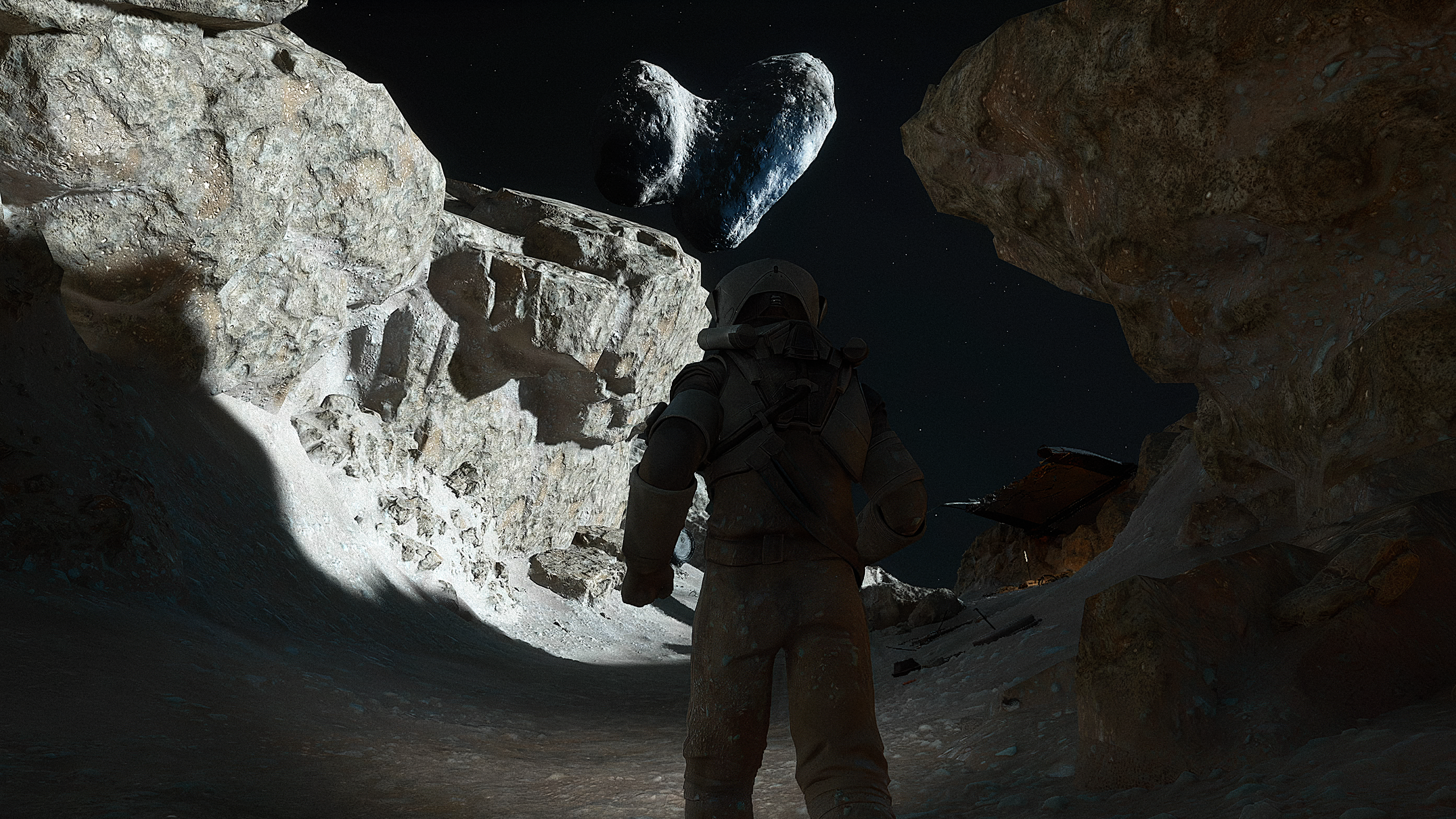 Renders of the moon