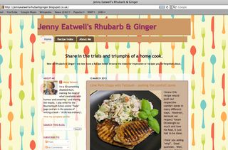 Jenny Eatwells Rhubarb ginger blog