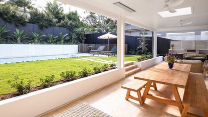A contemporary Australian garden using landscape design principles of balance and proportion