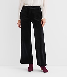 Clean Wide Leg Pants in Velvet