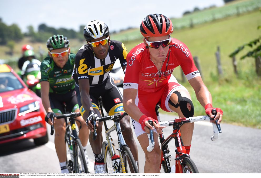 The break on stage 6 of the Tour de France