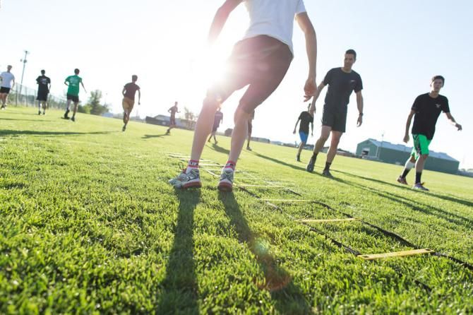 Every morning begins at 6:30 with conditioning drills.