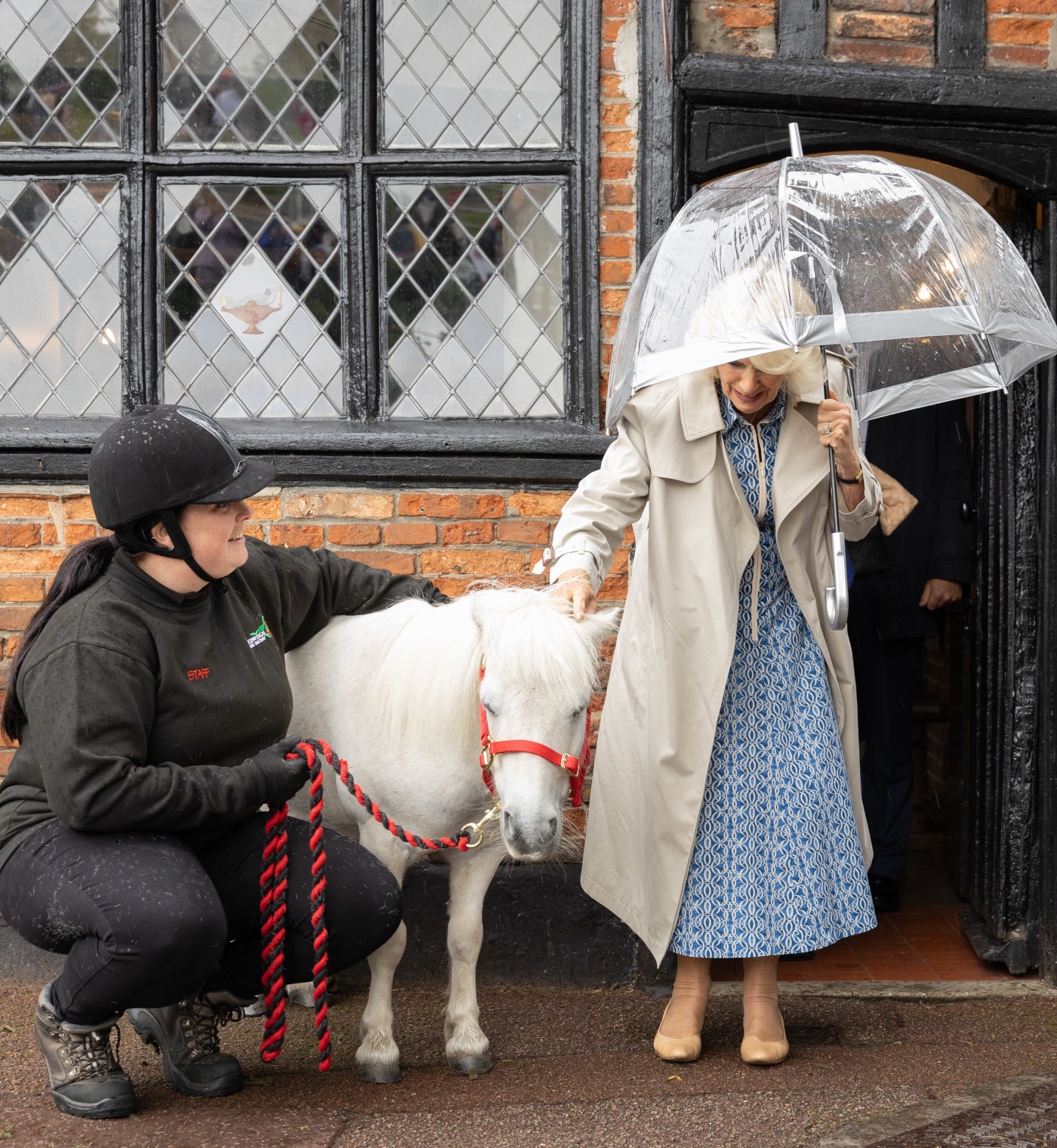 Her Majesty The Queen at Anna Sewell House, Great Yarmouth, Norfolk, UK.