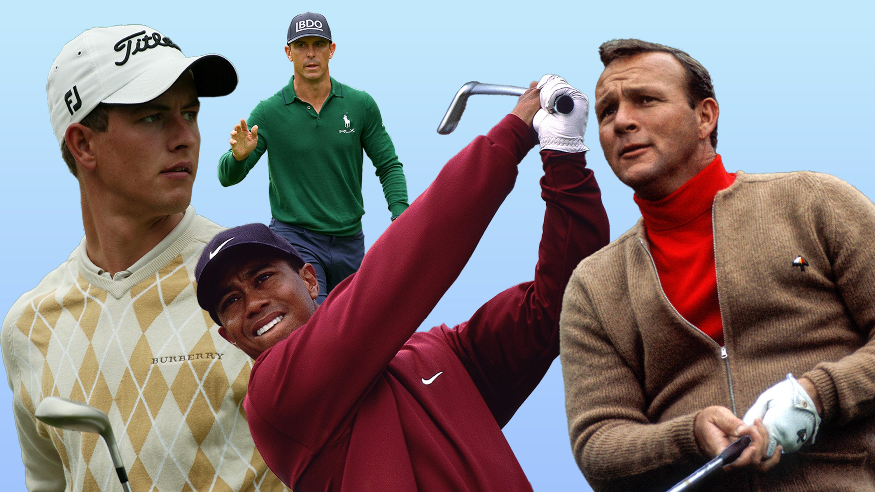 Best dressed golfers in men&#039;s professional game including Tiger Woods, Arnold Palmer, Adam Scott and Billy Horschel