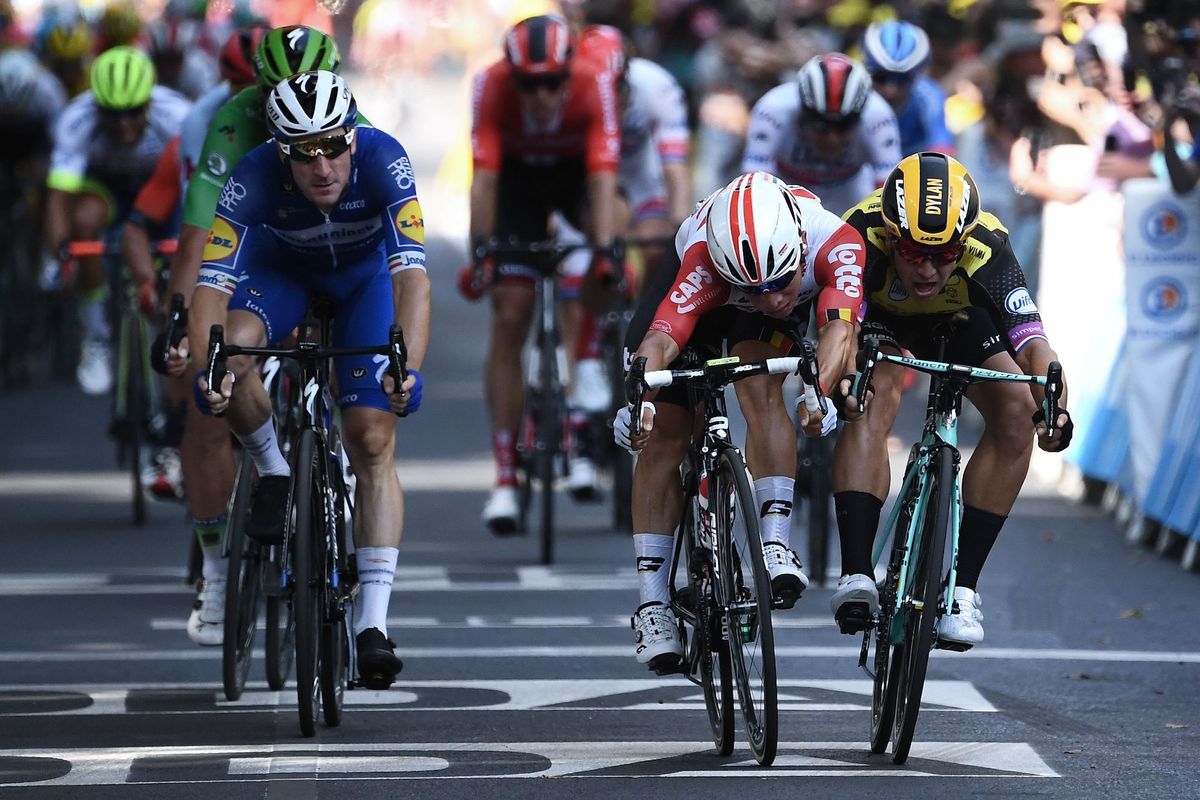 Caleb Ewan takes first Tour de France victory by the finest of margins ...