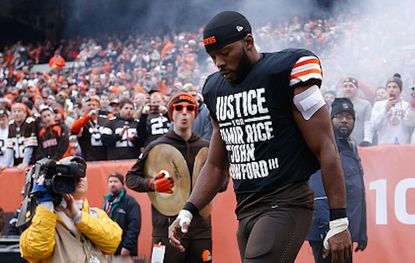 Cleveland police union demands apology for Browns' Tamir Rice protest
