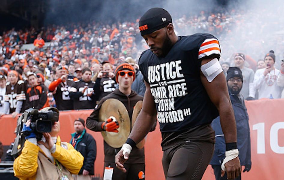 Cleveland police union demands apology for Browns&amp;#039; Tamir Rice protest