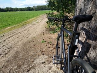 Dat de banden zich niet lenen voor off-road avonturen, konden we op de harde manier ondervinden. 