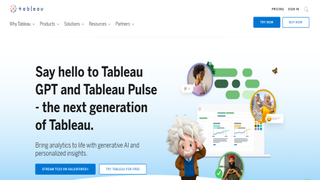 Website screenshot for Salesforce Tableau