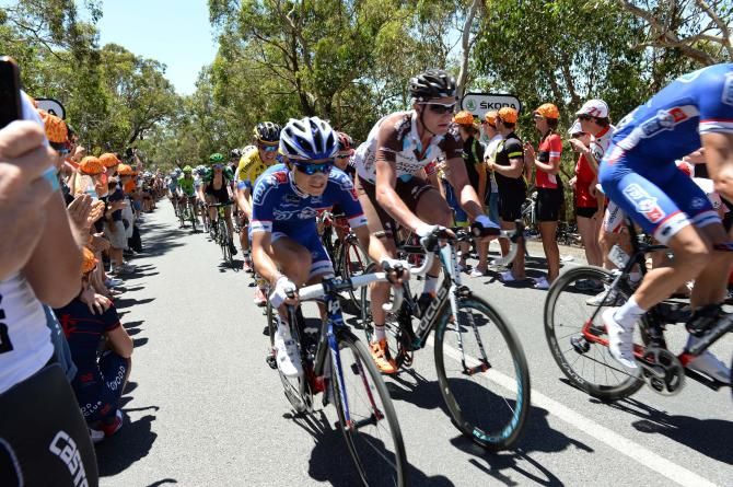 Kenny Elissonde (FDJ) makes his way up the climb