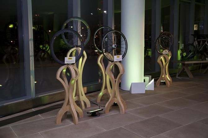 Mavic wheels on display