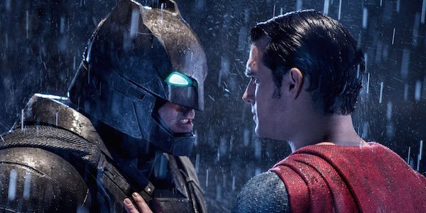 batman v superman batman superman face off in the rain