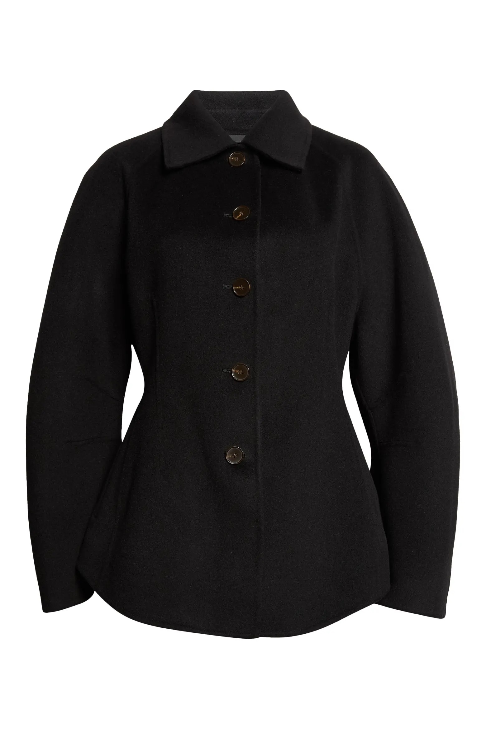R&amp;oacute;he, Double Faced Wool &amp;amp; Cashmere Sculptural Jacket