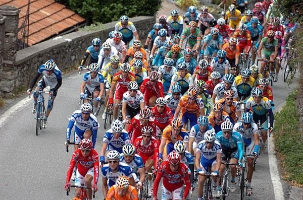 The bunch powers along