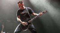 Chad Gilbert of New Found Glory Perform At Motorpoint Arena on January 22, 2017 in Cardiff, United Kingdom