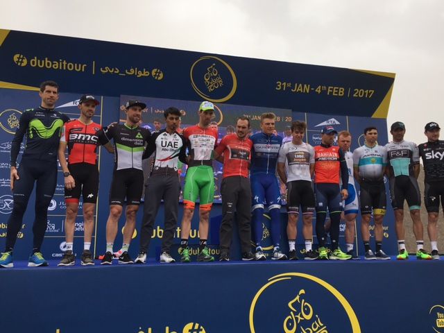 Each of the teams was represented by one of its riders