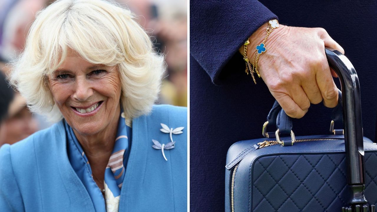 Queen Consort Camilla wearing some of her Van Cleef &amp; Arpels pieces