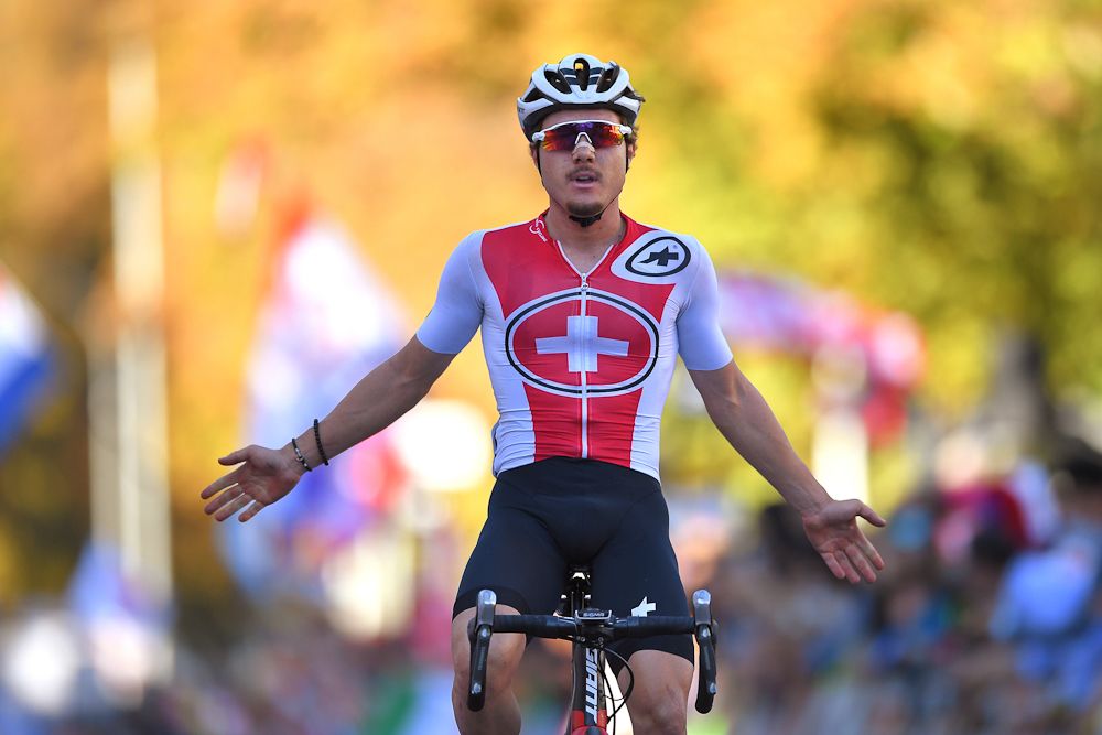 Marc Hirschi of Switzerland wins the 2018 U23 world title