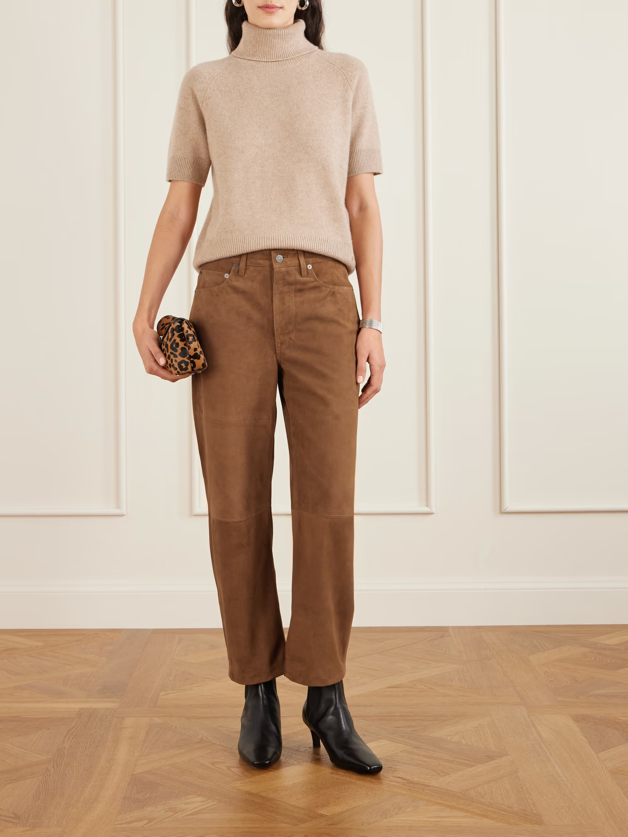 CITIZENS OF HUMANITY, Miro Suede Barrel-Leg Pants