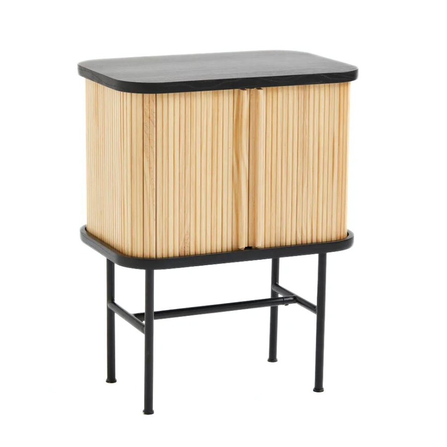 Sliding door end table