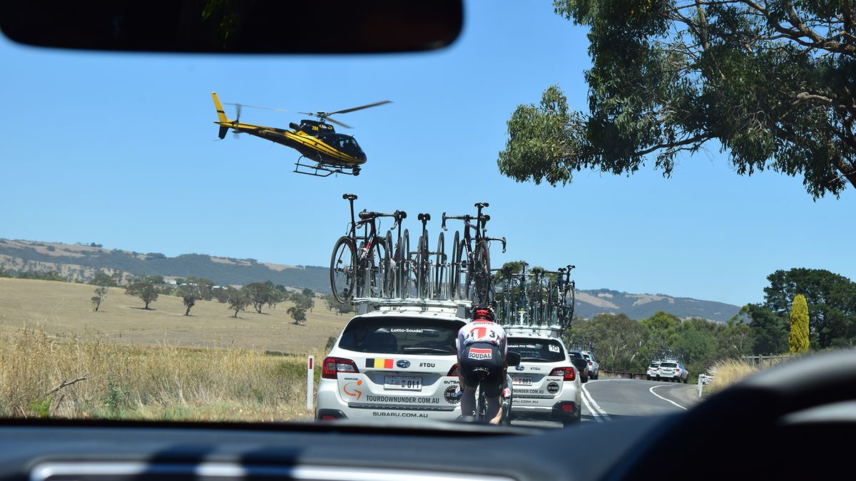Even Lotto-Soudal team leader dropped back to grab his teammates bottles during the stage