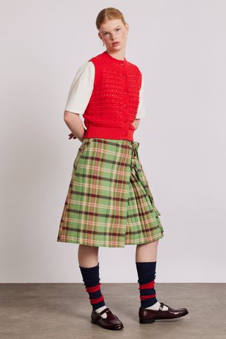 Kat Kilt - Green Check