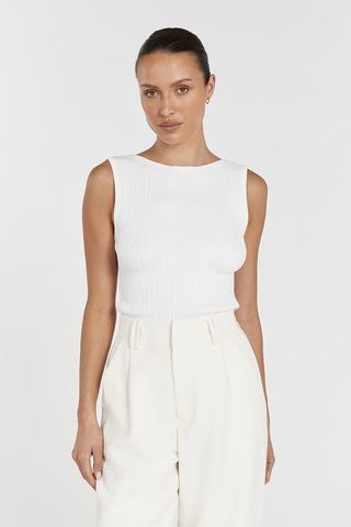 DISSH, Sienna Off-White Knit Tank