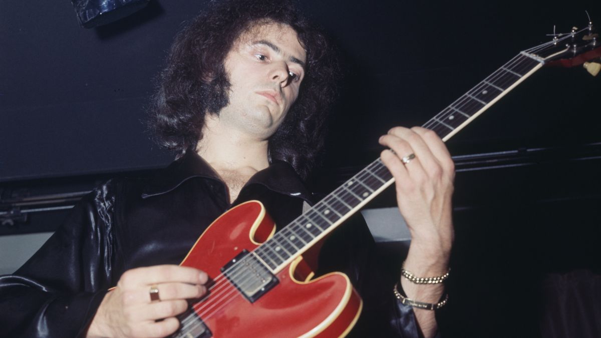 Guitarist Ritchie Blackmore of rock band Deep Purple, 1969.