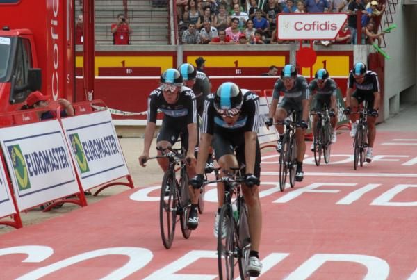 Team Sky finish in fifth despite setting the fastest time at the first time check