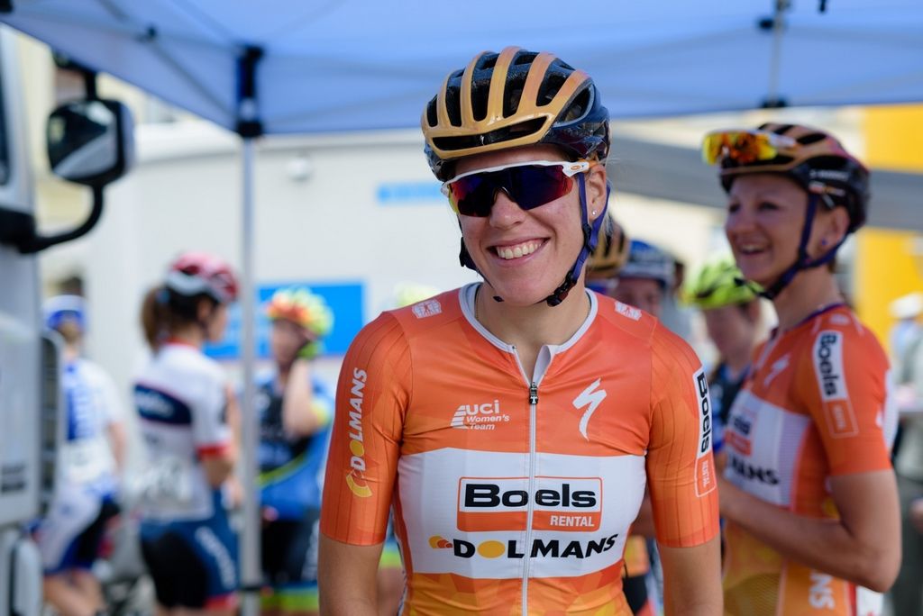 Ellen van Dijk (Boels-Dolmans) looking relaxed pre-stage