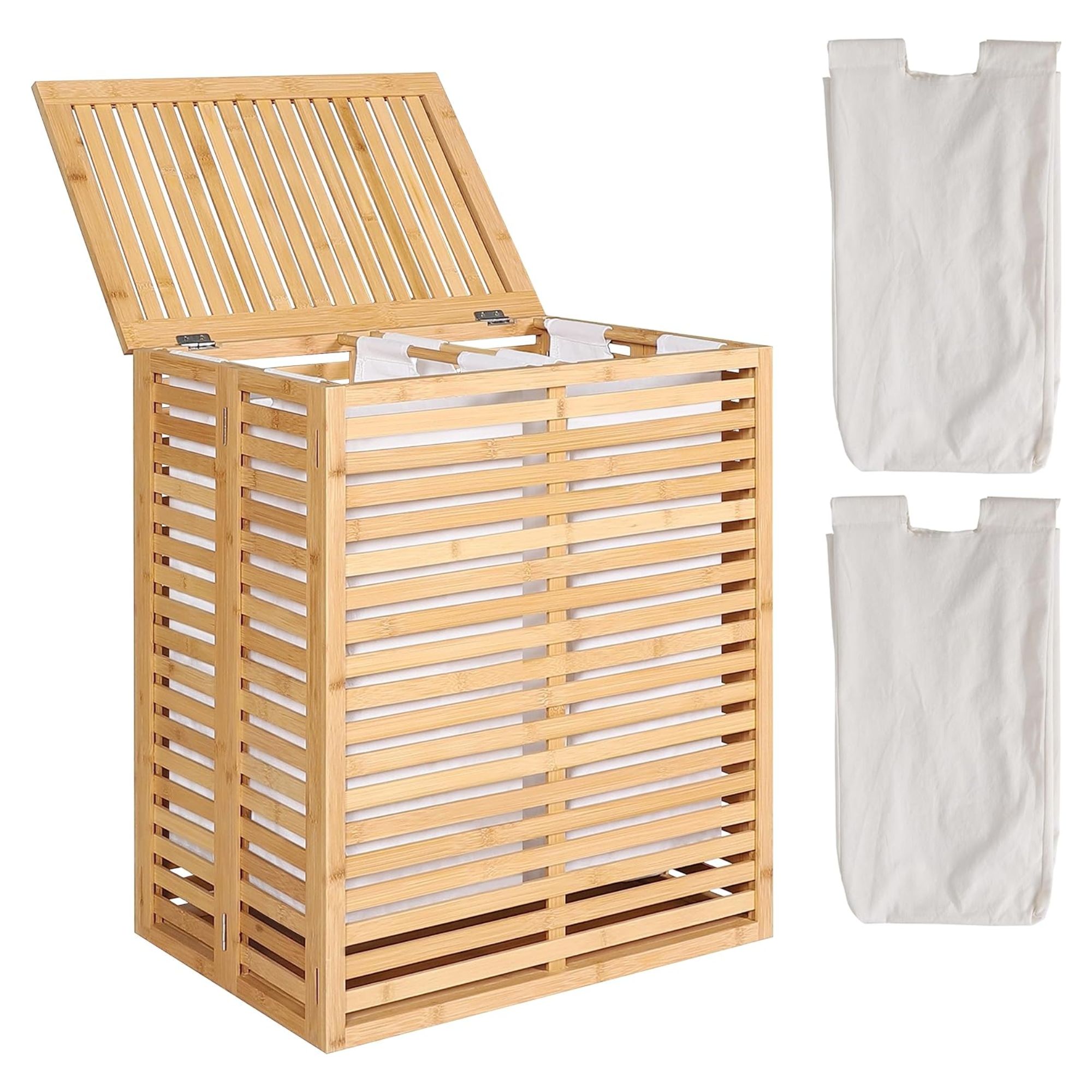 bamboo laundry hamper