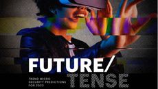 Whitepaper cover with title over a shattered glass style image of a female wearing a VR headset