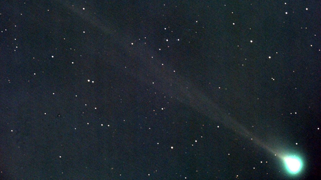 Amateur astronomer and Comet SWAN discoverer Michael Mattiazzo of Castlemaine, Australia, captured this image of the comet on May 7, 2020.