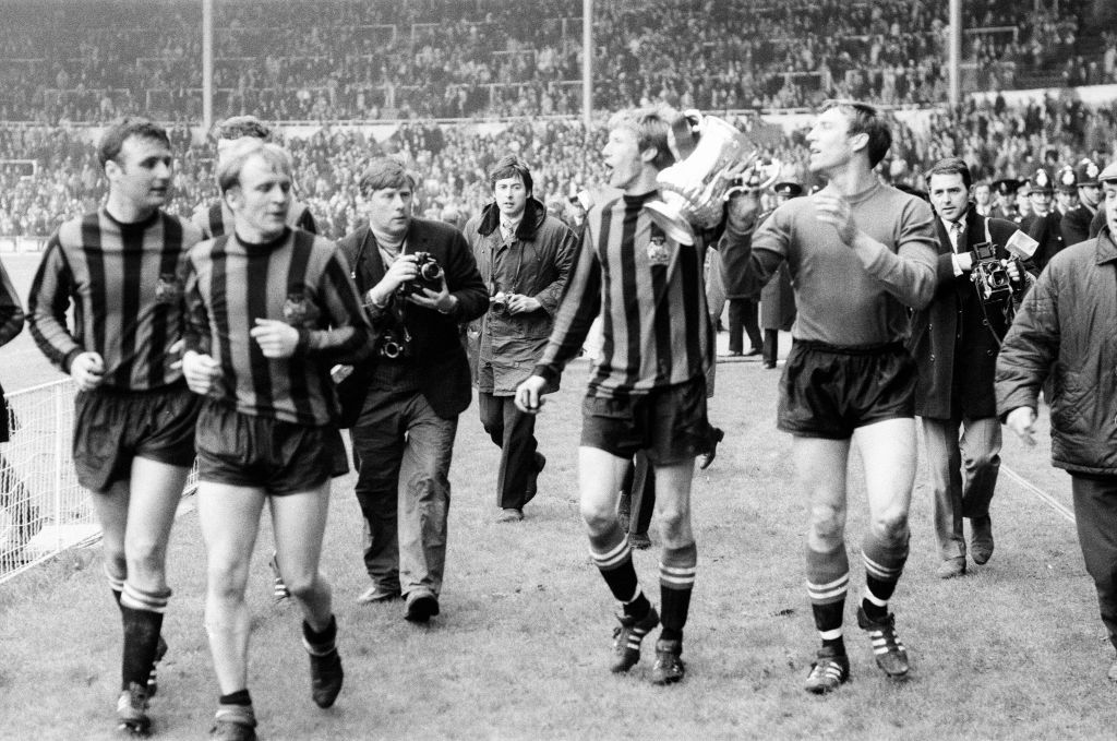 Manchester City 1-0 Leicester City, FA Cup Final, Wembley Stadium, London, Saturday 26th April 1969.