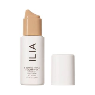 Product shot of ILIA C Beyond Triple Serum SPF30, one of the best Vitamin C serums