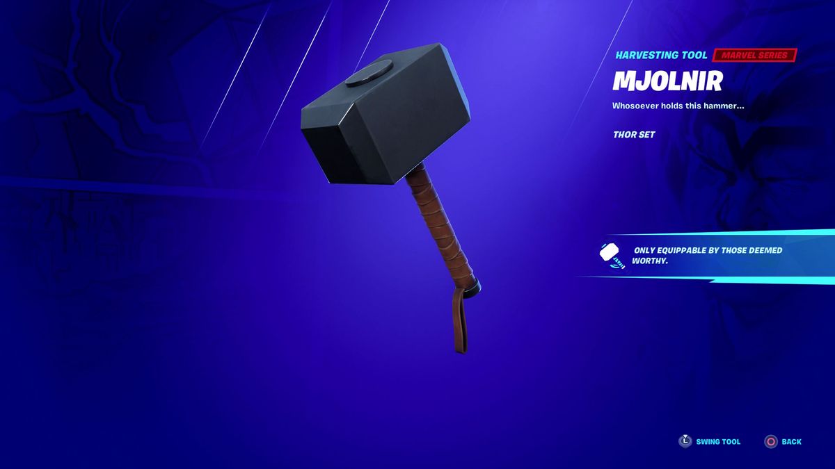 Fortnite Mjolnir Thor&#039;s Hammer