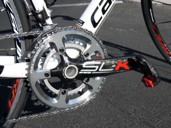 Our Cannondale CAAD10 3 tester included an FSA SL-K Light crankset.