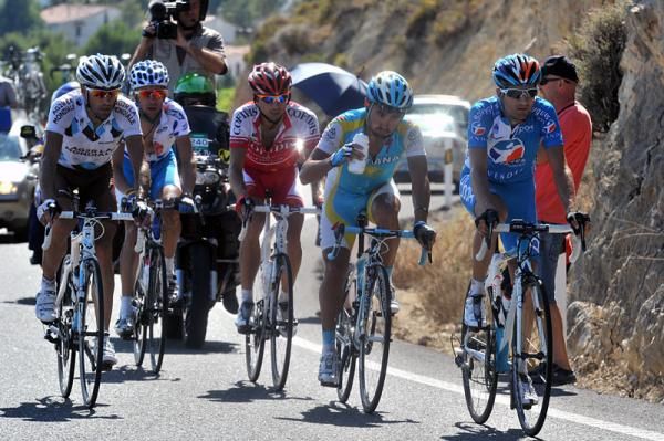 Johann Tschopp (BBOX Bouygues Telecom) at the front of the day's break.