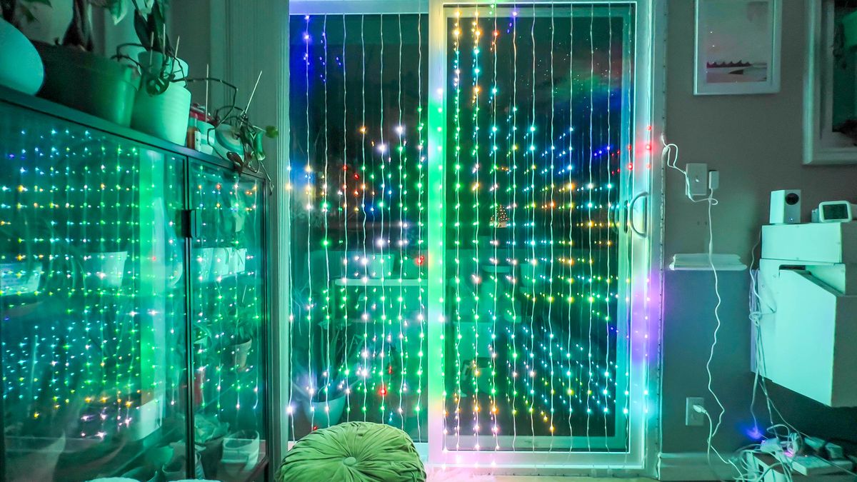 Govee Curtain Lights during author's testing