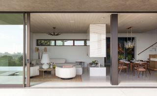 open approach with an emphasis on indoor-outdoor living
