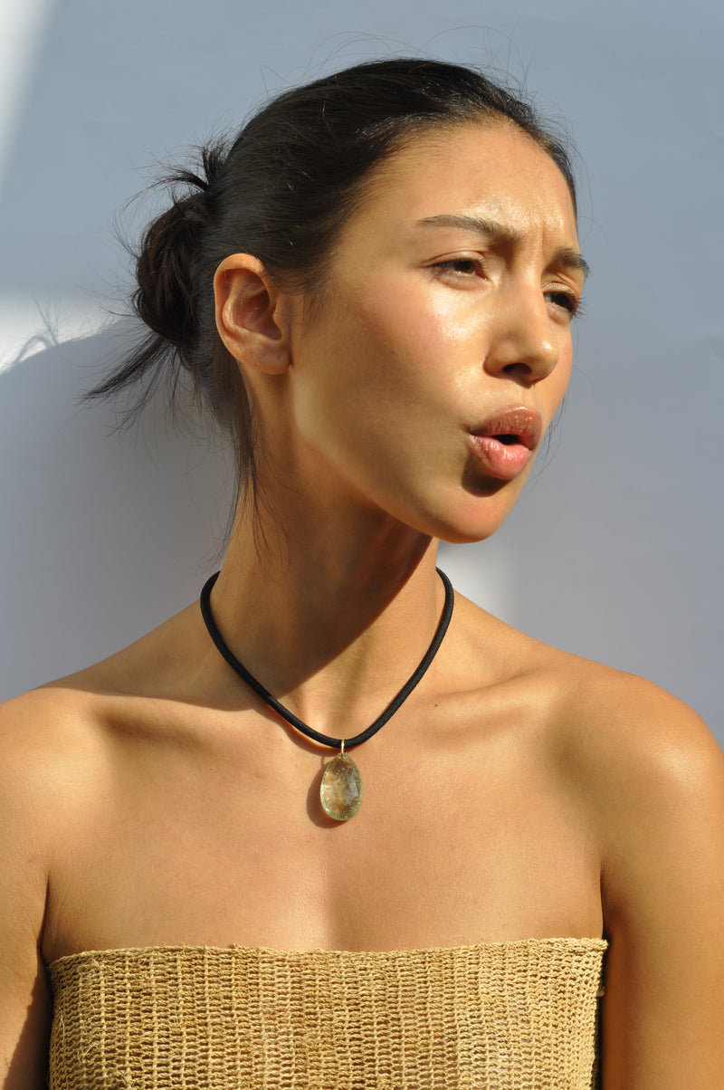 The Drop Cord | Green Amethyst