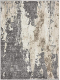 Luxe Weavers Euston Gray Abstract Modern Rug |$20.00 at Amazon